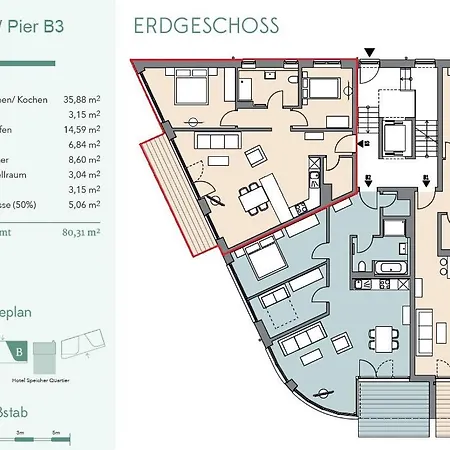 شقة Pier B3